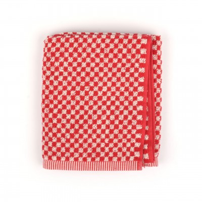 Handdoek BC Small Check Red