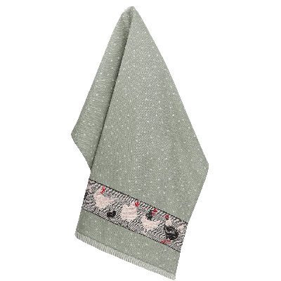 Theedoek BC Chicken Dark Green