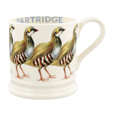 Half Pint Mug Birds Red Legged Partridge