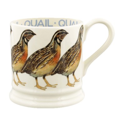 Half Pint Mug Birds Quail