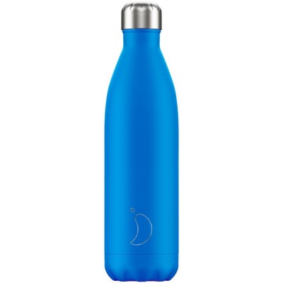 Chilly's Bottle Neon Blue 750ml