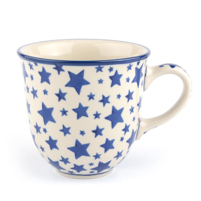 Tulp Mug 340ml. White Stars