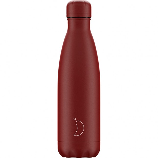 Chilly's Bottle Matte All Red 500ml