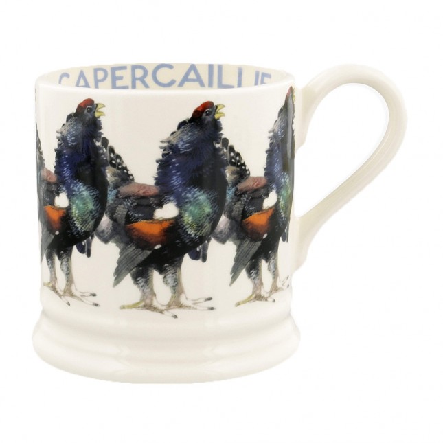 Half Pint Mug Birds Capercaillie