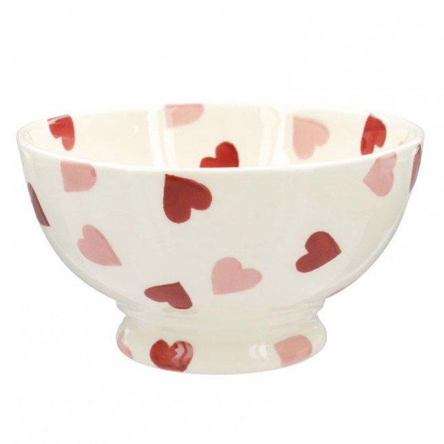 French Bowl Pink Hearts