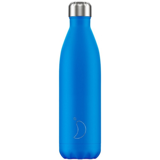 Chilly's Bottle Neon Blue 750ml