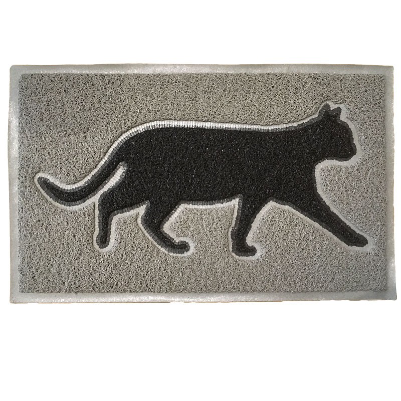blauwe vinvis Naar behoren Bekwaamheid Deurmat Kat Grijs Rubber - Farmhouse Living - Home & Outdoor