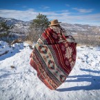 Alpaca Wool Blanket Wildfire