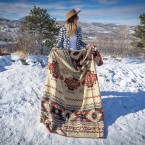 Alpaca Wool Blanket Wildfire