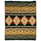 Alpaca Native Blanket Cayambe Dark Green