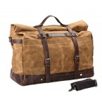 Waxed Travel Bag "Wayne" Khaki