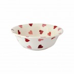 Cereal Bowl Pink Hearts