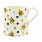 Half Pint Mug Bumblebee & Polka Dot