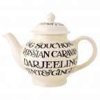 4 Cup Teapot Black Toast All Over