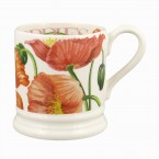 Half Pint Mug Flowers Poppies