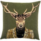 Gobelin Kussen Stag With Turtleneck