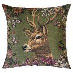 Gobelin Kussen Stag & Butterflies Links