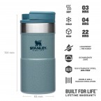 NeverLeak Travel Mug 0,25L Hammertone Ice