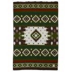 Wollen deken Tribe Groen 140x220