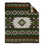 Wollen deken Tribe Groen 200x220