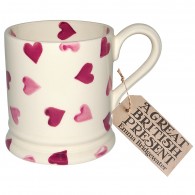 Half Pint Mug Pink Hearts