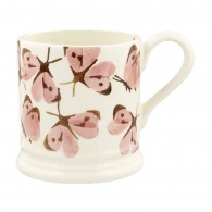 Half Pint Mug Pink Cabbage White Butterfly