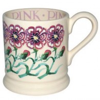 Half Pint Mug Flowers Pink