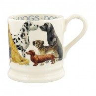 Half Pint Mug Dogs All Over