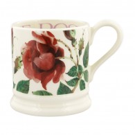 Half Pint Mug Flowers Red Rose