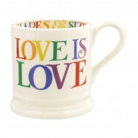 Half Pint Mug Rainbow Toast Love is Love