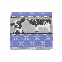 Theedoek BC Cow Blue