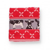 Handdoek BC Cow Red