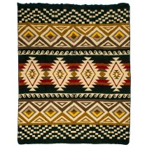 Alpaca Native Blanket Cayambe Dark Green