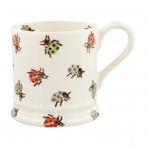 Half Pint Mug Orange Lady Bugs