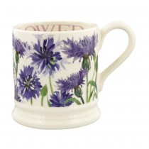 Half Pint Mug Flowers Cornflower