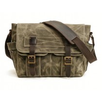 Waxed Canvas Bag "Hammond" Green
