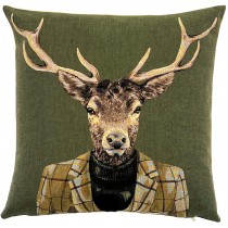Gobelin Kussen Stag With Turtleneck