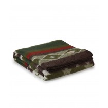 Wollen deken Tribe Groen 140x220