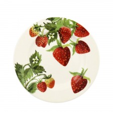 6 1/2 Inch Plate Vegetable Garden Strawberries