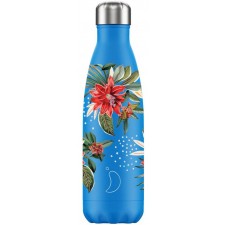 Chilly's Bottle Floral Oasis Blue 500ml