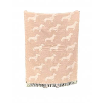Wol Deken Teckel Beige