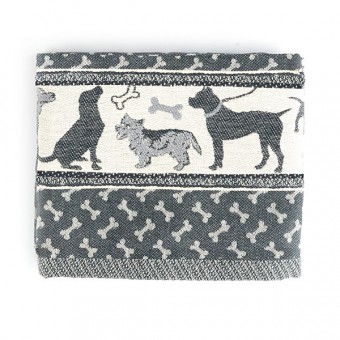 Theedoek BC Hond Dark Blue