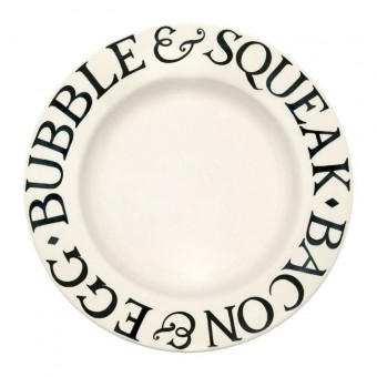 10 1/2 Inch Plate Black Toast