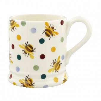 Half Pint Mug Bumblebee & Polka Dot