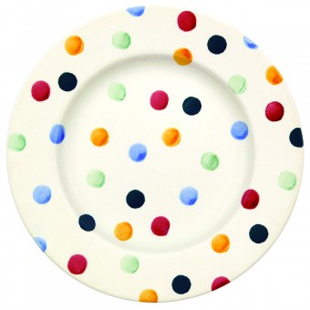 8 1/2 Inch Plate Polka Dots