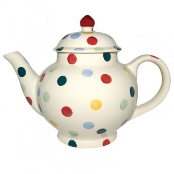 4 Cup Teapot Polka Dots