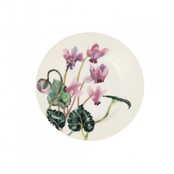 6 1/2 Inch Plate Flowers Cyclamen