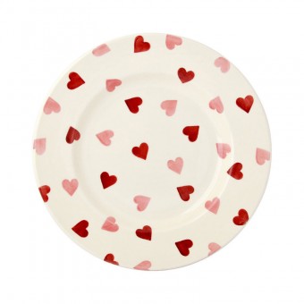 8 1/2 Inch Plate Pink Hearts