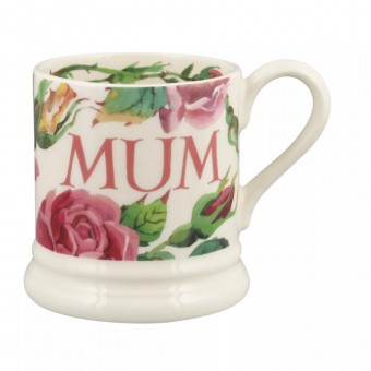 Half Pint Mug Flowers Roses All My Life Mum