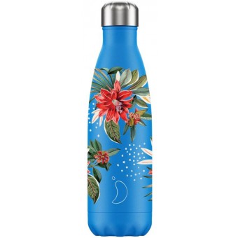 Chilly's Bottle Floral Oasis Blue 500ml